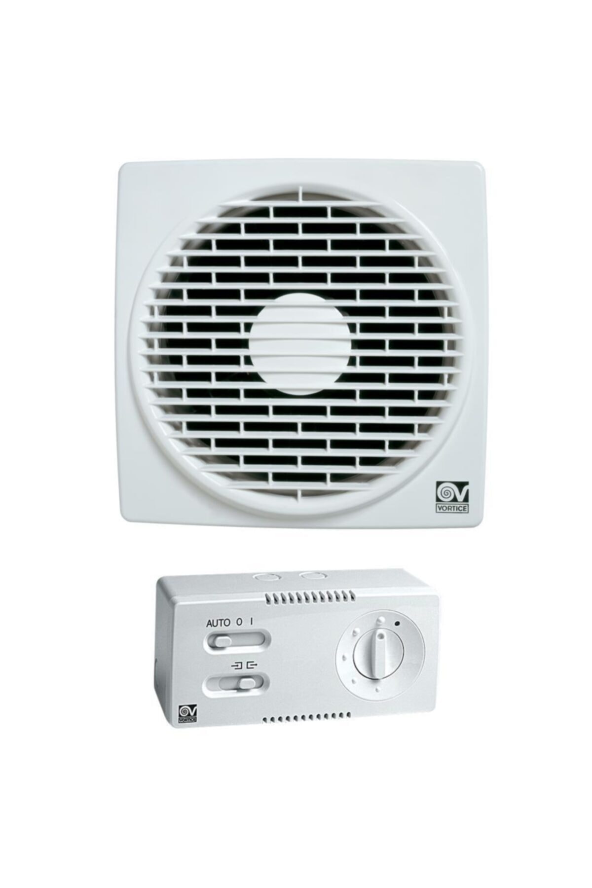 Vortice Vario 150/6 & Cr5n Hız Anahtarı Yanında Duvara Cama Kolay Montaj Otomatik Panjur Manuel Geri